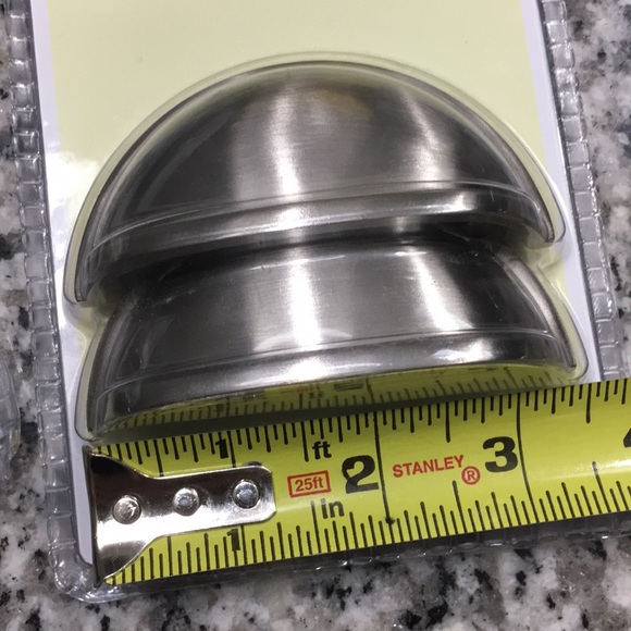 🍓 4 Satin Nickel Drawer Pulls Cabinet Handles - Picture 3 of 4